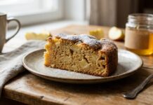 Torta di mele francese con ricetta della pastella Madeleine